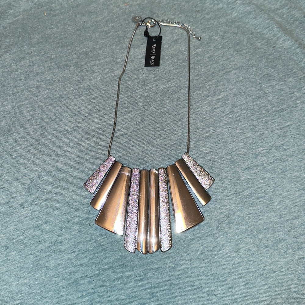 Sandblast Textured Statement Necklace from White House Black Market